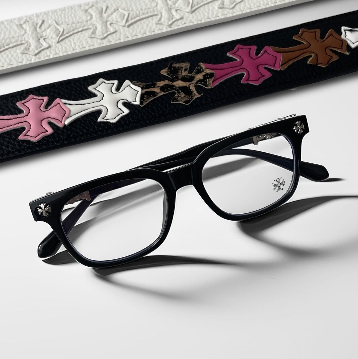 Chrome Vision™ Signature Set – 2 Glasses + free Chain + Bracelet + Cardholder