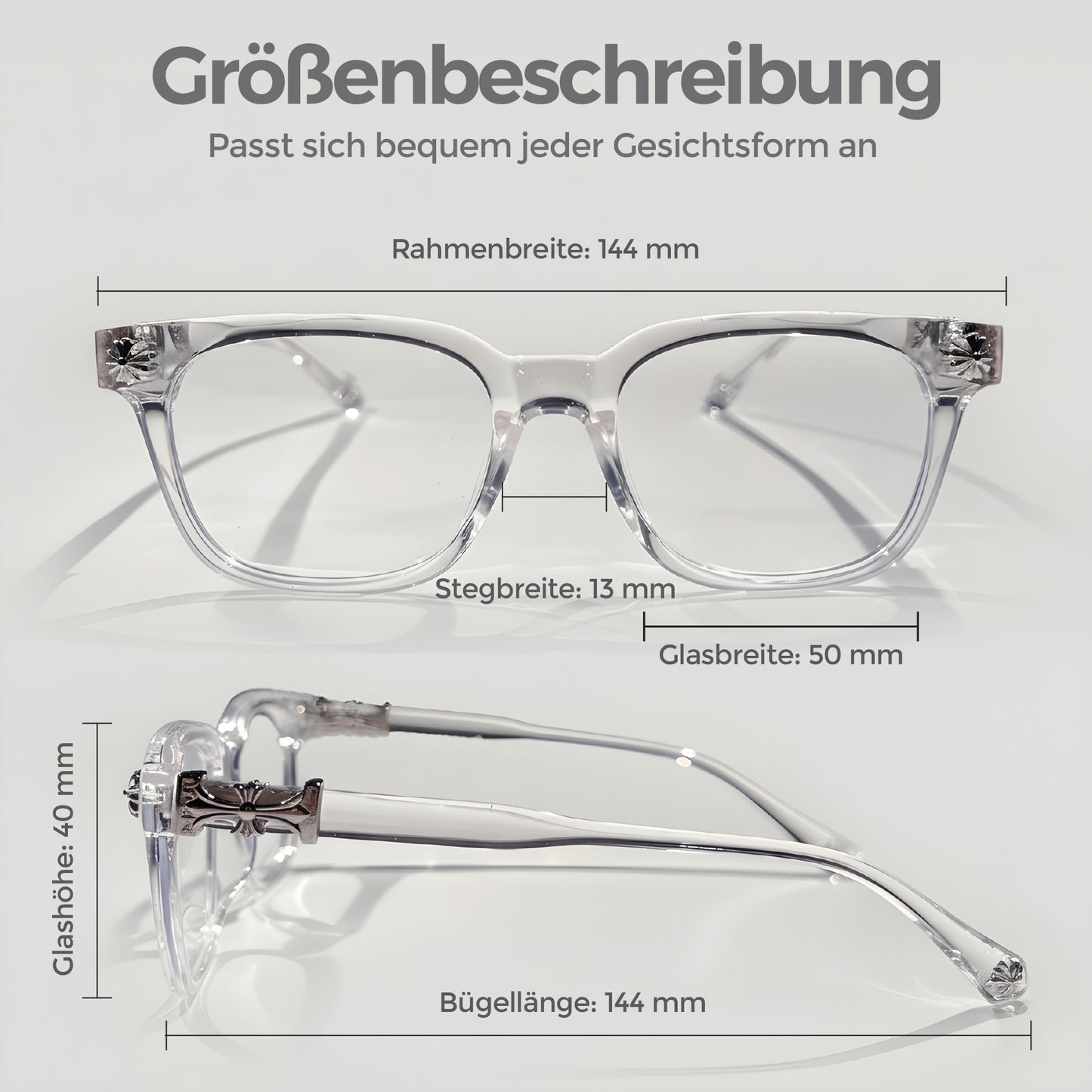Chrome Vision™ Brille - Transparent - Plain