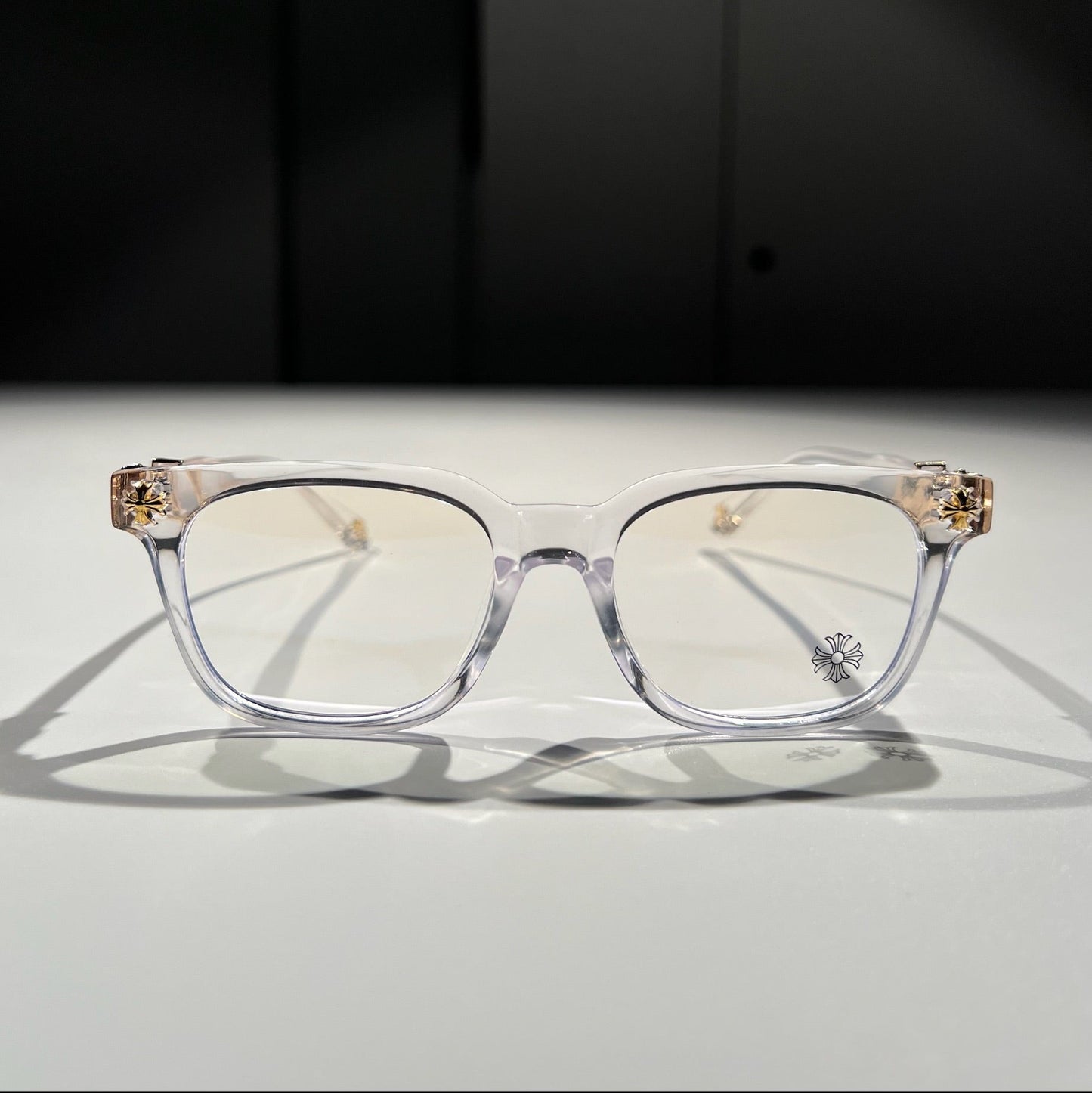 Chrome Vision™ Brille - Transparent/Gold - Premium